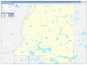Le Sueur County, MN Wall Map Zip Code Basic Style 2022